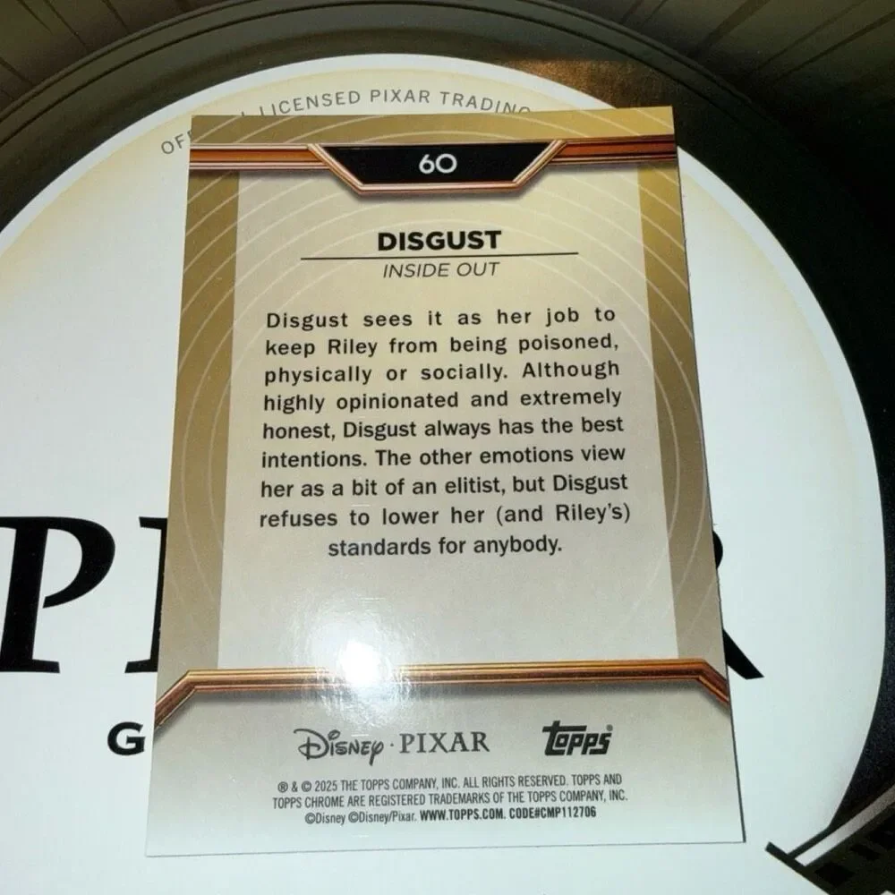 Draft Listing 2025 Topps Chrome Disney Pixar Gold Disguest Base Card #60
